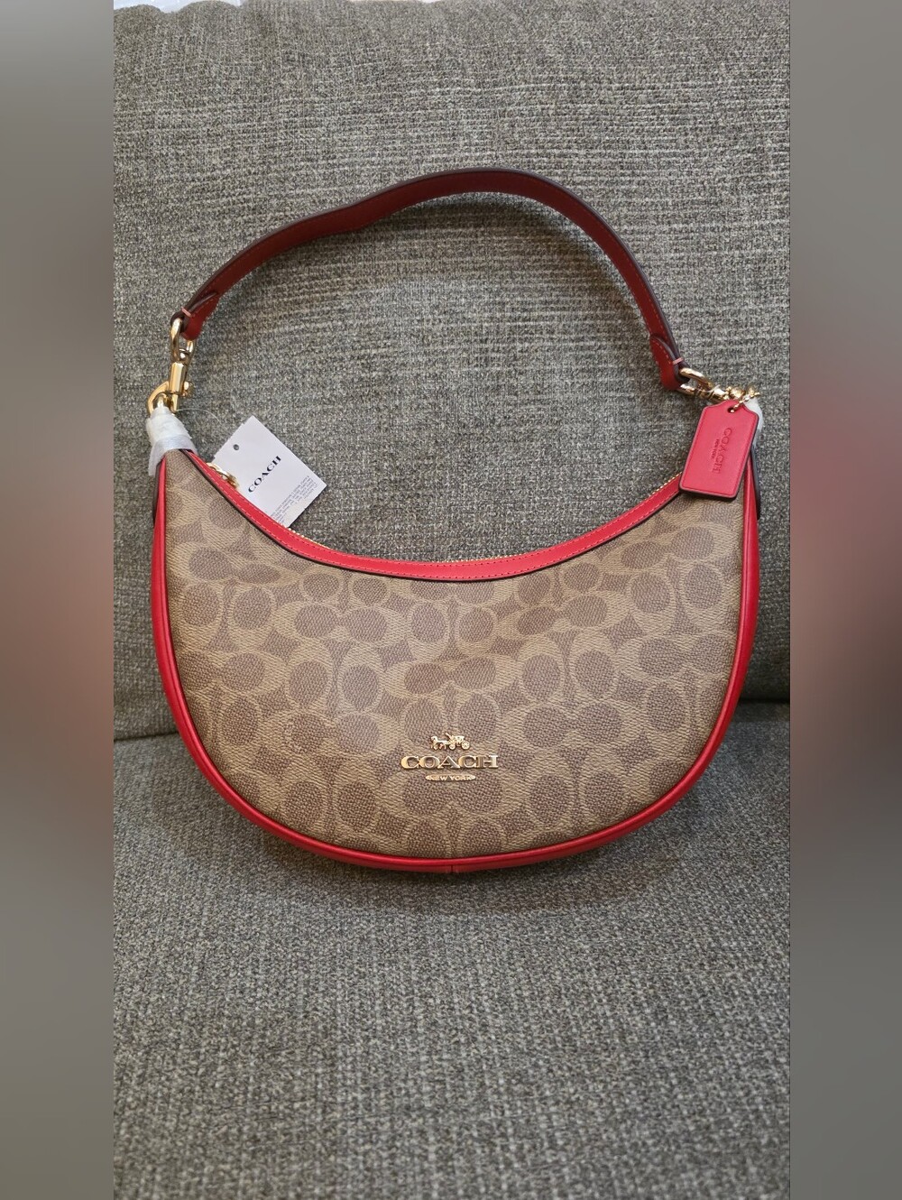COACH Aria Shoulder Bag In Signature Canvas